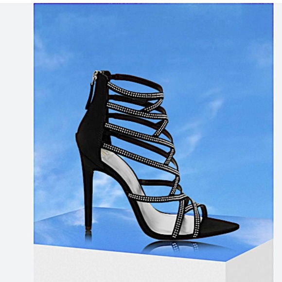 Jennifer Lopez Shoes - JLo Jennifer Lopez Torrie Sandal Stiletto Heels - Sz 8